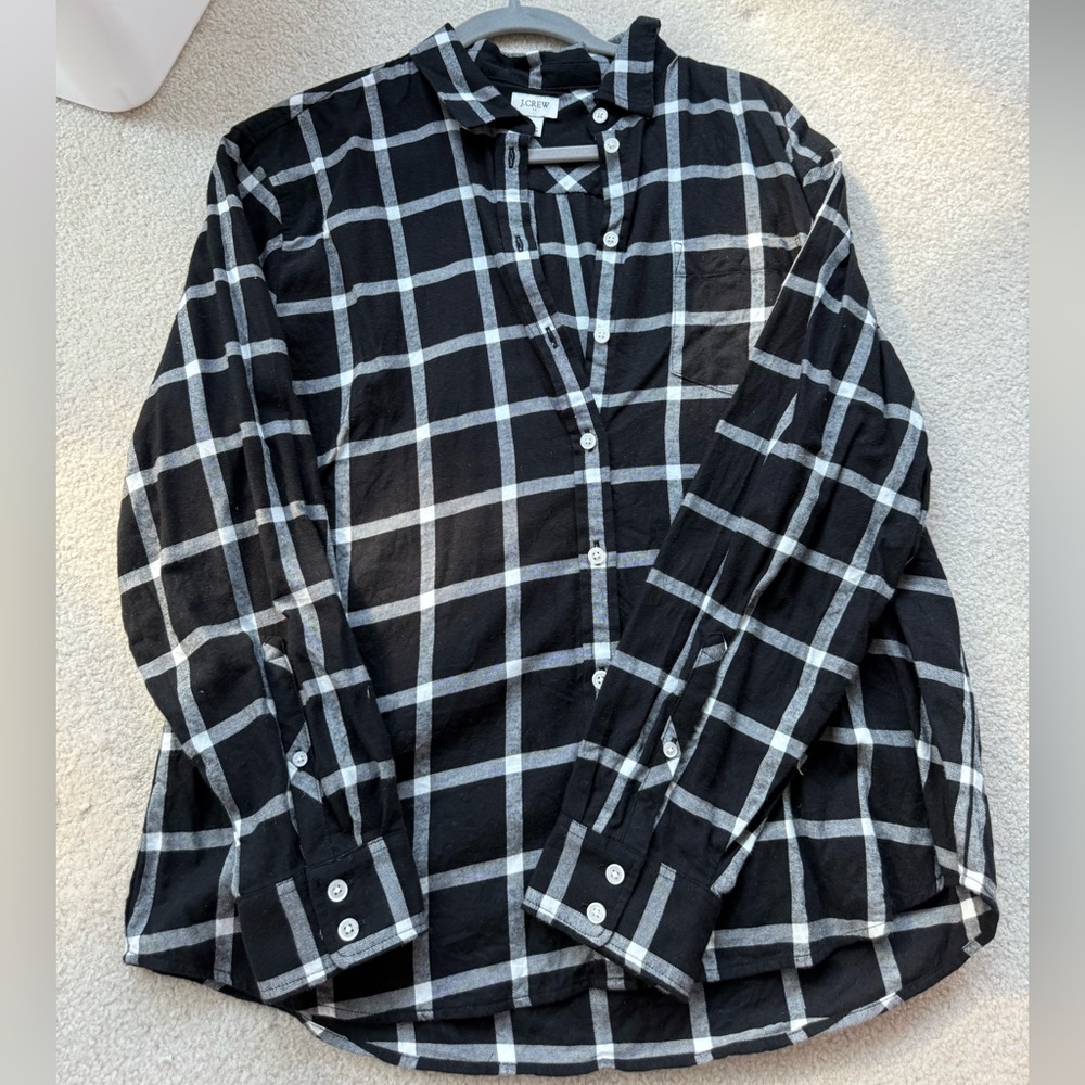 J.Crew Checkered Flannel Shirt